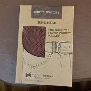 Rogue Industries The Original Front Pocket Wallet RFID-Blocking Football Leather
